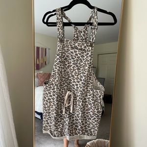 Cheetah Shorts Overalls